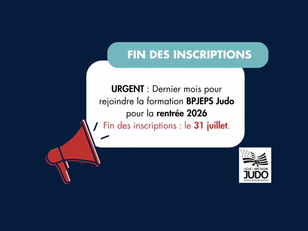 Image de l'actu 'BP JEPS Judo-Jujitsu : dernier mois pour s'inscrire !'